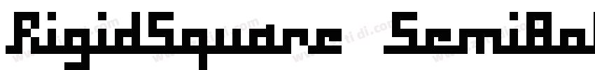 RigidSquare SemiBold字体转换